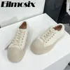 Sapatos casuais lã Lace quente Up Mary Jane Women 2024 Sole grossa do lado de fora do dedo redondo confortável