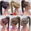 Wigs Handwoven Front Lace Woven Wig Long Hair Fiber Full Head Set