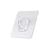 Hooks 6/12Pcs Transparent Self Adhesive Hook Door Wall Strong Hangers Towel Mop Handbag Holder For Kitchen Bathroom Accessories