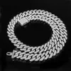 Hip-hop féminin Dominering Flip 12 mm Full Set Diamond Ancient Small Chain Collier