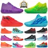 Chaussures de balle lamelo MB.01 02 03 Chaussures de basket-ball chinois Nouvel An Rick et Morty Rock Queen City Buzz City Blue Hive Chino Hills Mens Trainers Sports Sneakers