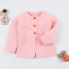 Coats Baby Girl Sweater Cardigans Fashion Spring осень с длинным рукавом новорожденные вязаные куртки малыш