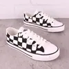 Casual Shoes Spring And Autumn Hand-painted Canvas Female High Top Gradient Explosive Change Male Low Student Board