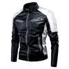 Originele designer jas slank faux lederen jas voor mannen en dames klassieke motorfiets pu lederen jas lente herfst standaard piloot ritsjacker jas