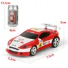 8 couleurs 1/58 2,4g 4ch Mini RC Car Can With LED Light Radio Remote Control Control Car Racing Toys for Boys Kids 240408