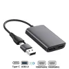 Hubs USB 3.0/TypeC to Dual 1080P 60Hz HD Display Adapter 2 Different Screen Extender MST Hub for M1 M2 Mac10.15 Windows10 Laptop PC