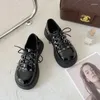 Casual Shoes Platform Lolita Mary Janes Women's Chain Uniform JK Student Women Girl Round Toe Vintage Oxford