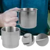 Wine Glasses Metal Camping Mug Stainless Steel Drinking Cup Outdoor Supply