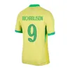 22/23 2024 2025 Brasilien Fußballtrikots L.Paqueta Neymar Vini Jr.23 P.Coutinho Richarlison Fußballhemd G.Jesus T. Silva Bruno G. Pele Casemiro Männer Frauen Kinder Sets Jersey