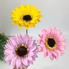 Dekorative Blumen 25pcs Sonnenblumenseife Blumenkopf 4 Schichten künstliche Köpfe Ewiger Diy Bouquet für Valentinstags -Muttertagsgeschenk