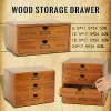 Drawers Retro Wooden Drawer Storage Box Office Desktop Storage Cabinet Drawer Type Jewelry Cosmetic Organizer Sundries Finishing Box