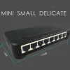 Switches OEM 10 /100 Mbps RJ45 8 Port Fast Ethernet Switch LAN HUB US EU Plug 5V Adapter Strömförsörjningsnätverksomkopplare