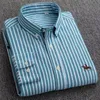 Frauen/Männer lässige Polo Langarm Shirts Homme Luxus Designer Marke Kleidung Geschäft Baumwolle Oxford Non -Eisen Slim Formal Hemd Hochqualität