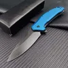 Couteau de poche pliant portable Blue 9CR13MOV BLADE STONETHAS