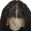 Brazilian real person curly hair 13X6 combination headband with parallel half lace wig small wave Jerry