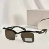 Lunettes de soleil rectangulaires sans cadre à la mode pour hommes