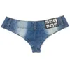 Vrouwen strand denim string shorts jonge meisjes sexy nachtclub mini short jeans dames disco pool dance broek micro 240423
