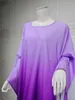 Roupas étnicas Aligaia Mulheres cetim Batwing Sleeve Party Dress Moda Galabia Islâmica Jalabiyat Ramadan Kuwait Kaften