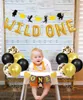 Party Decoration Joymemo Wild One 1st Birthday Decorations For Boys with Foil Ballongs Giftstol Banner och Cupcake Toppers