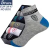 Herrstrumpor Mens Polyester Cotton Sports Socks Short Tube Summer Socks and Business Mens Lätt andningsbara basketstrumpor Eur38-47 Meias 5 par YQ240423