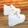 Casual Shoes Women Spring Waterproof Wedges Woman Platform Heels Female Leisure Black White Sneakers