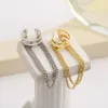 Earrings Silver Color Long Tassel Ear Cuff Multilayer No Piercing Hook Clip Earrings for Women Simple Temperament Jewelry Gift