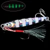 Tillbehör 22pc Super Quatity Metal Casting Jig Set 40g 30G 20G 17G 10G7G Shore Drag Cast Jigging Spoon Fishing Lure Artificial Bait Tackle