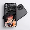 Bumpers de téléphone portable Jujutsu kaisen mignon pour iPhone 15 14 13 12 Mini 11 xs xr x 8 7 Pro Max plus