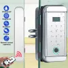 Controlla Smart Fingerprint RFID Lock Porta RFID Porta a scorrimento impermeabile Biometrica Glassa Bloccaggio senza chiave Elettronica senza chiave con tastiera