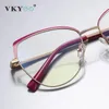 Vicky Fashion Design de lecture Lunettes Femmes Pink Optical Cadre Prescription personnalisée Anti-Blue Light Computer Eyeglass 3105 240416