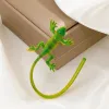Boucles d'oreilles exagérées vertes gecko frog