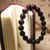 Strängar Natural Garnet Stone Femme Wine Red Pärledarmband Män smycken Kvinnor Armband Lucky Energy Jewelry Valentine's Day Gift