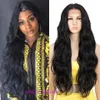 Wig Deep Wave 30 inch Long Curly Hair 13 * 6 Front Lace High Temperature Silk Chemical Fiber