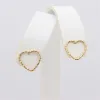 Earrings 14K Gold Filled 10mm Heart Earrings Minimalism Jewelry Gold Filled Stud Earrings Brincos Pendientes Oorbellen Boho Women Earring