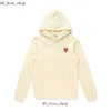 Hoodies Men Men Com des Garcons يلعب بلوز Sweatshirt أسود CDG Red Heart Hoodie Size X322 682