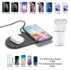 Laddare 30W 2 i 1 trådlös laddare för iPhone 14 13 12 11 XS XR 8 AirPods Pro Dual Fast Charging Pad för Samsung S22 S21 Huawei Xiaomi