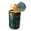 Worki do przechowywania torba z liścią ogrodu z pokrywką zieloną kolekcję śmieci Flip liść na zewnątrz praktyczne narzędzia