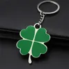 Metal Creative Green Four Leaf Clover Clover Charms Lucky Key Holder Gift Dift Woman Bag Ornaments Akcesoria Bluerz
