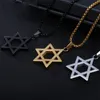 Collana europea e americana Minimalista Glossy Six Point Star Collana personalizzata Personalizza