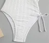 Swimwear féminin 5pcs Balk Wholesale One-Piece Swimsuits Femmes Sexy Hollow Out Bandage Bikini Femme Summer Beach Imprimée baignade 9851