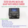 Chargers Mini Testeur de chargeur sans fil pour Samsung Apple Smart Watches Android Intelligent Watch Wireless Charging Detector Power Test