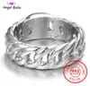 Finger Art Retro S925 Ring Bouddha en argent sterling bijoux bijoux de bijoux largeur de chaîne de chaîne Drop 1300335