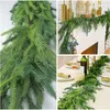 Рождественская гирлянда искусственная гирлянда 150 см из искусственной зелени для праздничной мантии