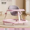 Baby Walkers Baby Walker Müzik Çok Fonksiyonlu Anti Anti O şeklindeki bacak Anti Rollover Hafif ve Katlanabilir 6-18 aylık Bebek Walker Q240423