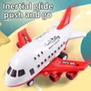 Aereo giocattolo giocattolo per bambini grande puzzle resistente alla caduta di oversize deformazione multifunzionale simulata modello di aereo di linea 240422