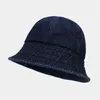 Beretti quattro stagioni cotone a colori solidi cappello da secchio pescatore da sole da viaggio per donne 07