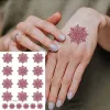 Tatuaże brązowe henna tatuaż naklejka dla dzieci Wodoodporne tatuaże małe rozmiar Mehndi Fake Tattoo for Ręcznie