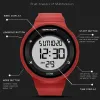 Klockor Original Sanda Digital Watch for Man Luxury Countdown Stopwatch Waterproof Wristwatch Sports Outdoor Men's Watches LED Light