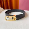 Top Designer Women Belt Men Brand Fashion Fashion Classica a doppia faccia di vaccino Larghezza 3,5 cm Luxury Pure Copper Canda casual Cintura per tutta la partita