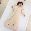 Bags Autumn Winter Baby Sleeping Bag Sack with Detachable Long Sleeves Super Soft Cotton Warm Wearable Blanket for Infants Toddler